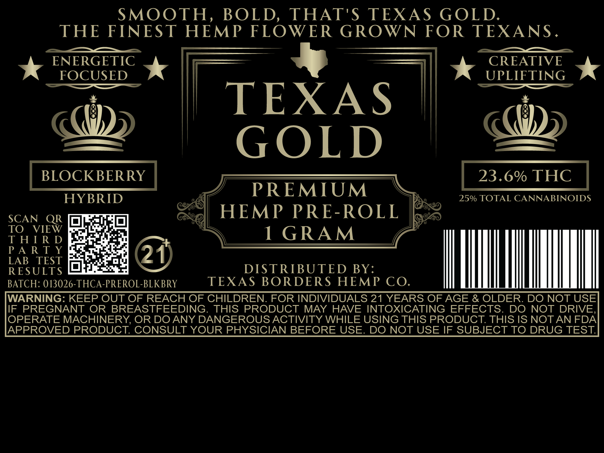1 Gram Exotic Pre-Rolls | Premium Top-Shelf Hemp Flower