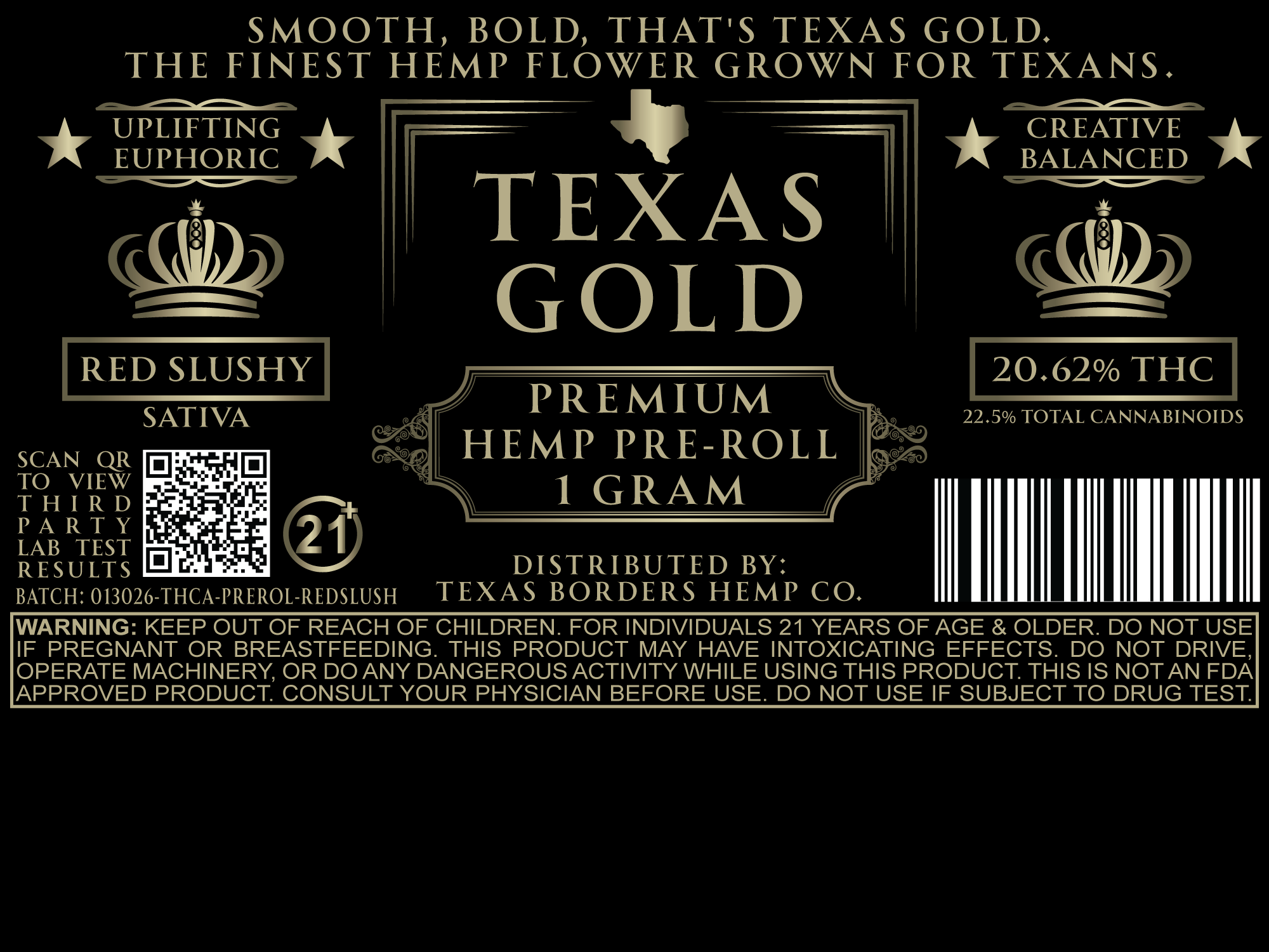 1 Gram Exotic Pre-Rolls | Premium Top-Shelf Hemp Flower