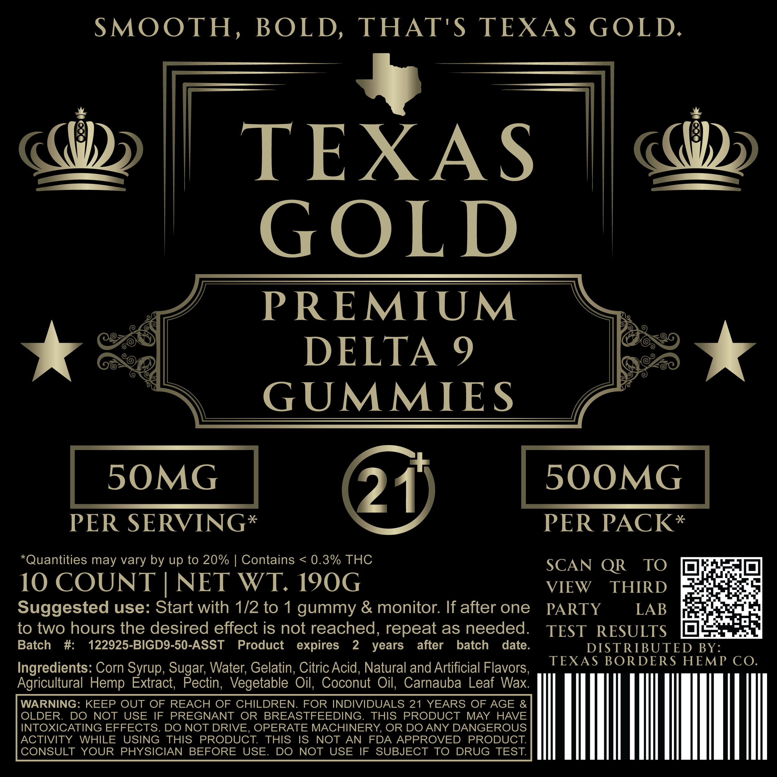 Delta-9 THC Gummies | High Potency 50mg